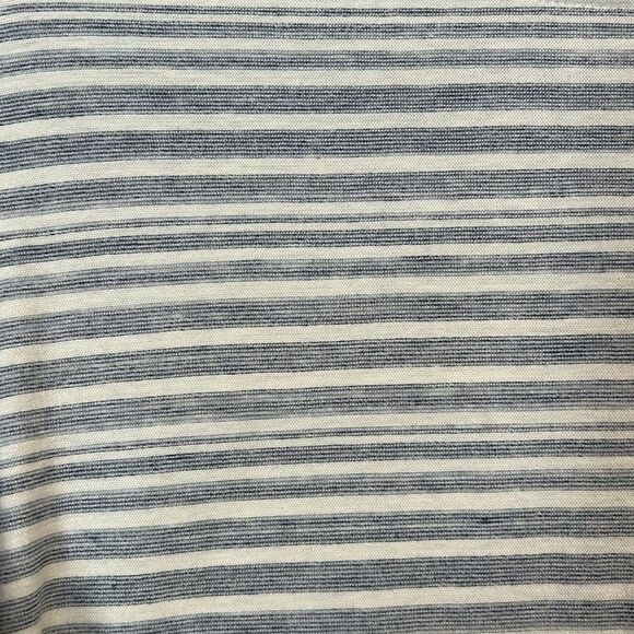 J. JILL Size Small Cotton Blue White Striped Bell Sleeve Top Boatneck Pullover - Picture 3 of 8